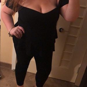 4XL Women’s Black Bodysuit with peplum! Super flattering worn once!
